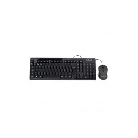 Teclado y Mouse Alambrico Multimedia para PC marca Techzone