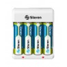 Cargador de Batería AA/AAA incluye 4 Baterías AA marca Steren.