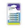 Paquete de 4 pilas recargables “AAA” NiMH 600 mAh marca Steren.