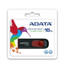 Memoria USB de 16 GB. 2.0 color negro/rojo Marca ADATA.