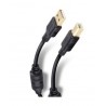 Cable Elite de USB 2.0 a USB tipo B Reforzado con conectores dorados de 1.8m marca Steren.