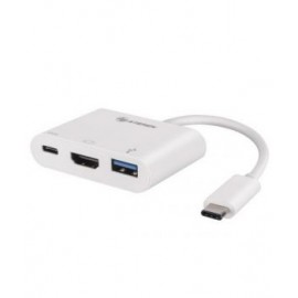 Adaptador USB C a Alta Definición/ USB 3.0/ USB C marca Steren.