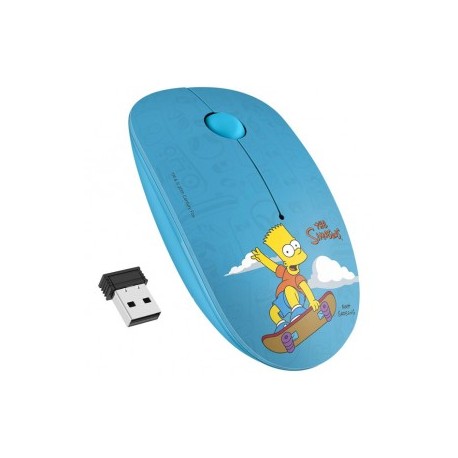 Mouse Inalámbrico Simpsons de 3 Botones con 1600 DPI marca Steren