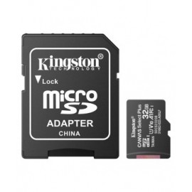 Memoria MicroSD de 32 GB + Adaptador SD marca Kingston