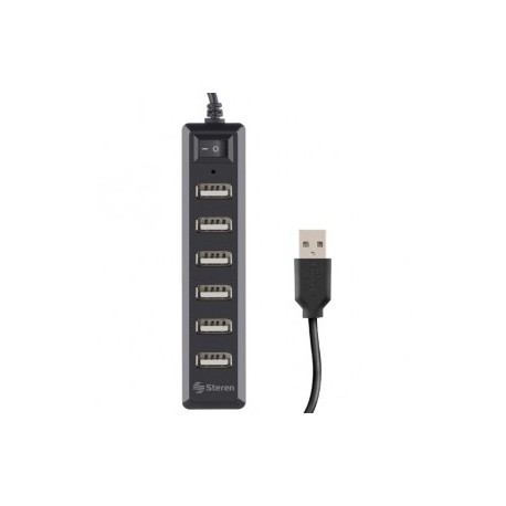 Multipuertos HUB USB de 7 Puertos marca Steren.