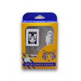 Kit de Carga Rápida Cargador de Pared y Cable Micro USB con logo de Tigres