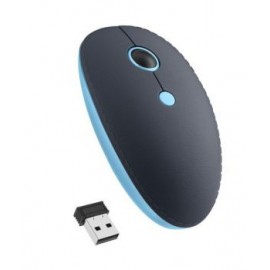 Mouse Inalámbrico con acabado Rubber tipo Piel hasta 1600 DPI marca Steren.