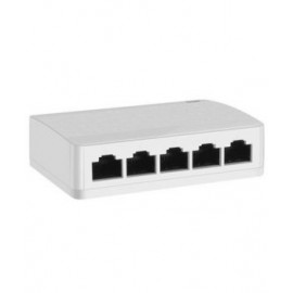 Switch Fast Ethernet de 5 puertos de 10/100MBPS marca Steren.