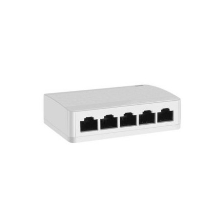 Switch Fast Ethernet de 5 puertos de 10/100MBPS marca Steren.