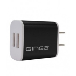 Cargador de Pared con Doble Entrada USB 2.0 Carga Rapida marca Ginga