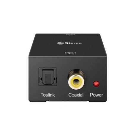 Convertidor Audio Óptico Digital / Coaxial Digital a RCA marca Steren