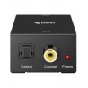 Convertidor Audio Óptico Digital / Coaxial Digital a RCA marca Steren