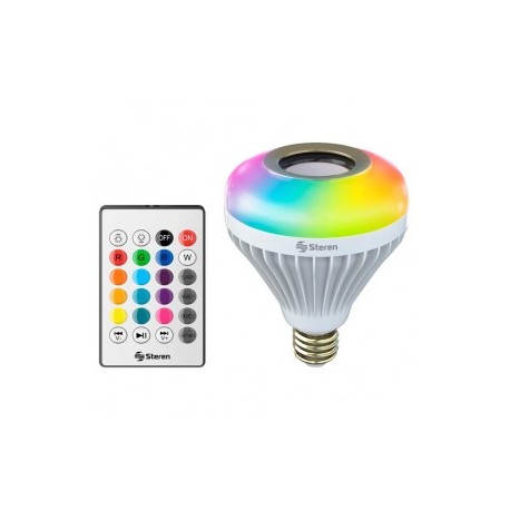 Lámpara RGB con Bocina Bluetooth con Control Remoto marca Steren